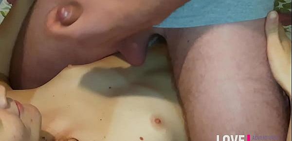  Fucked my stepdaughter in the mouth and cum on her tits!